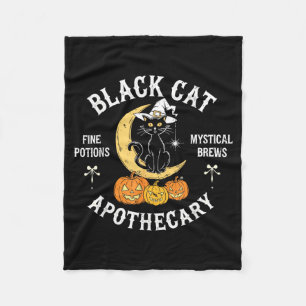 Retro Halloween-Kostüm schwarze Katze M Apotheke Fleecedecke