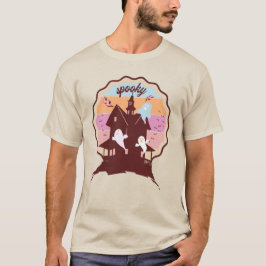 Retro Halloween Kostüm Spooky Spuk House Ghost T-Shirt