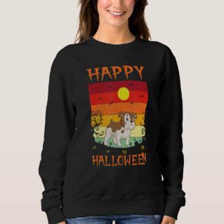 Retro-Halloween-Kostüme passend zu English Bulldog Sweatshirt