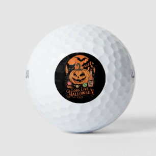 Retro Halloween Lang lebe der Herbst Gruselzeit Golfball