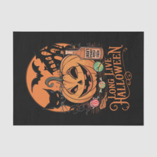 Retro Halloween Lang lebe der Herbst Gruselzeit Seidenpapier