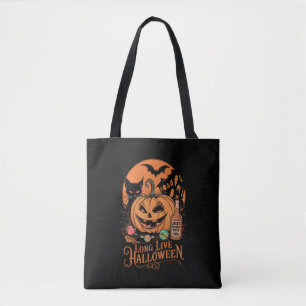 Retro Halloween Long Live Fall Spooky Saison Tasche