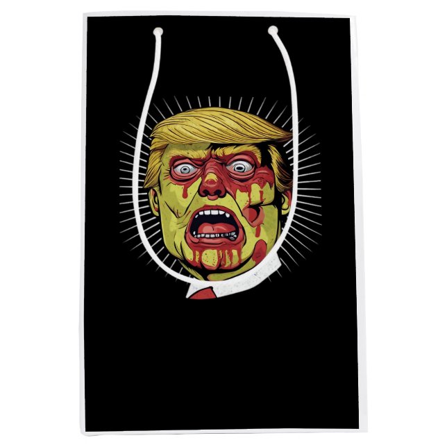 Retro Halloween Mittlere Geschenktüte (Vorderseite)