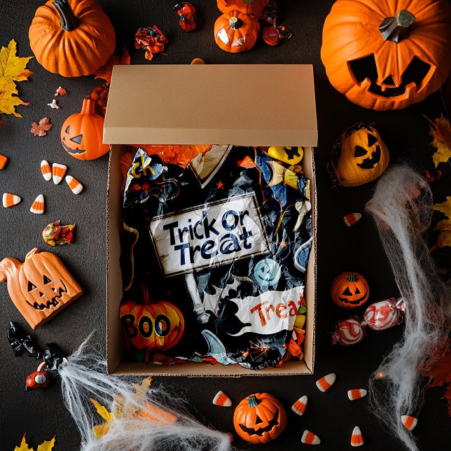 Retro Halloween Muster Seidenpapier (Von Creator hochgeladen)