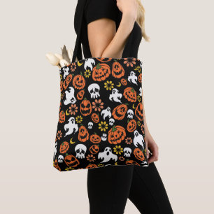 Retro Halloween Muster Tasche