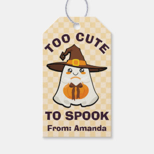 Retro Halloween Niedlicher Geist zu Niedlich, um z Geschenkanhänger