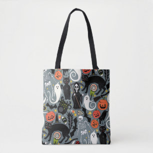 Retro-Halloween-Schiefer Tasche