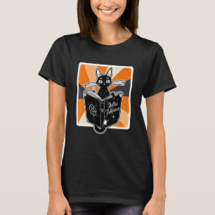 Retro Halloween schwarze Katze, wie man Menschen s T-Shirt