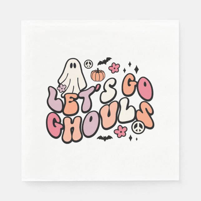 Retro Halloween Serviette (Vorderseite)