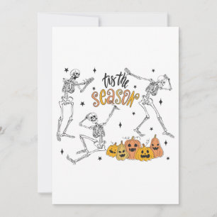 Retro Halloween Shirt, lustiges Halloween-Skull Dankeskarte