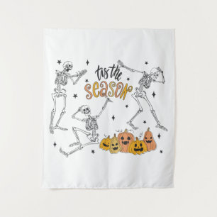 Retro Halloween Shirt, lustiges Halloween-Skull Wandteppich