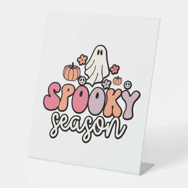 Retro Halloween Sockelschild (Vorderseite)