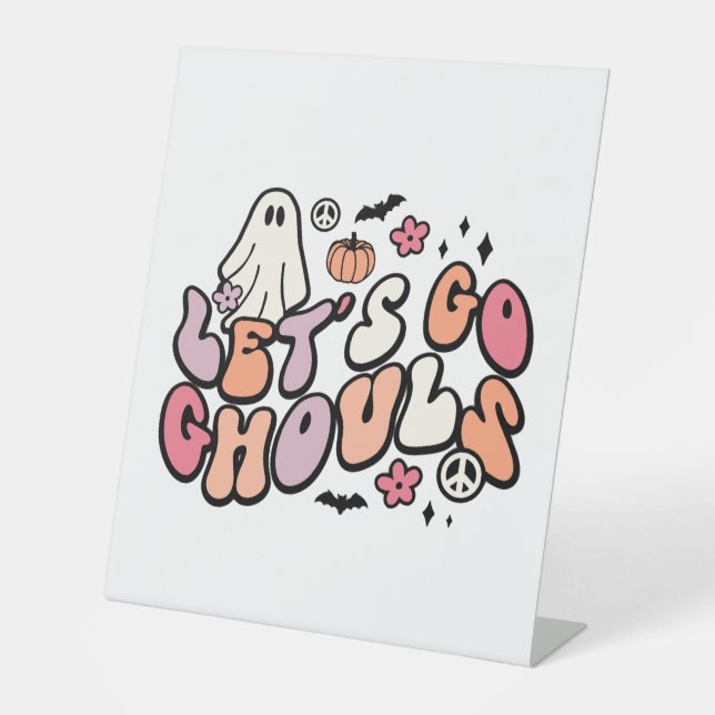 Retro Halloween Sockelschild (Vorderseite)