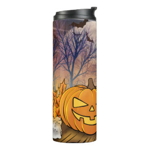 Retro Halloween Thermosbecher