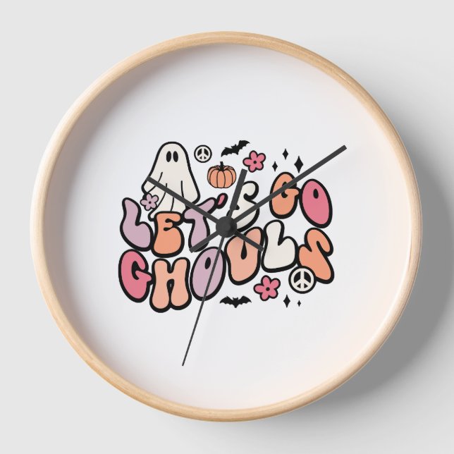 Retro Halloween Uhr (Vorderseite)