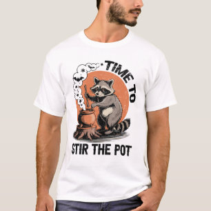 Retro Halloween Wilde Zeit, den Brei umzurühren T-Shirt
