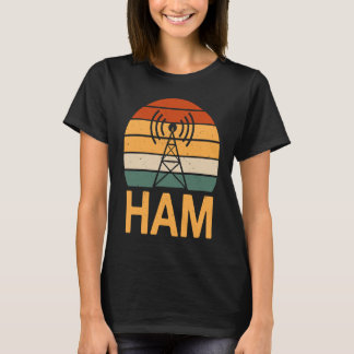 Retro Ham Radio Operator Costume Radio Tower T-Shirt