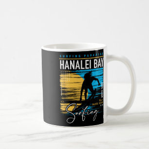 Retro Hanalei Y Kauai Nordküste Surfen Surf Haw Kaffeetasse