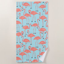 Retro Hand-Drawn Flamingo Pattern | Retro Miami