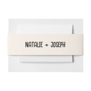 Retro Hand schrieb einzigartige trendy Boho Weddin Einladungsbanderole