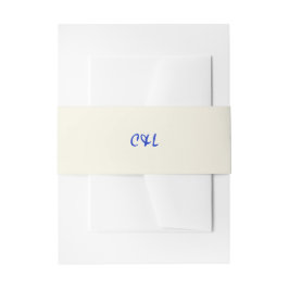 Retro Handgeschriebenes Whimsical Blue Einladungsbanderole