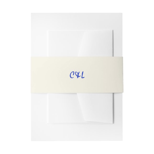 Retro Handgeschriebenes Whimsical Blue Einladungsbanderole (Vorderseite Beispiel)