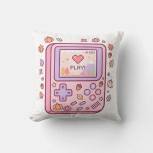 Retro-Handheld-Konsole-Kissen in Pastell-Kawaii-Op Kissen