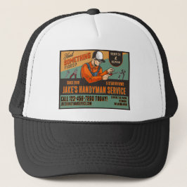 Retro-Handwerker-Service-Promo anpassen Truckerkappe