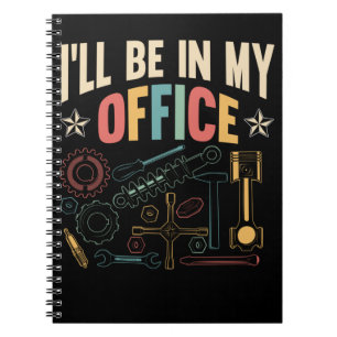 Retro Handwerker Werkstatt Funny Car Mechanic Notizblock