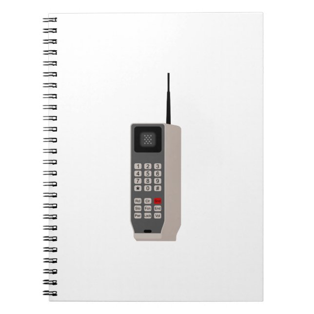 Retro-Handy Notizblock (Vorderseite)