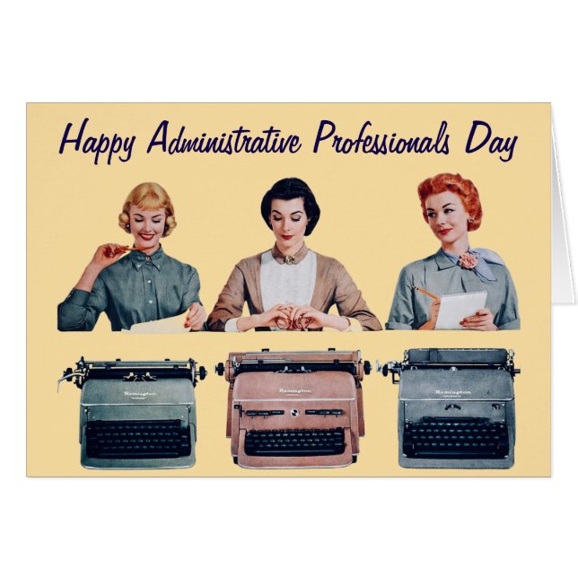 Retro Happy Administrative Professionals Day  (Devant horizontal)