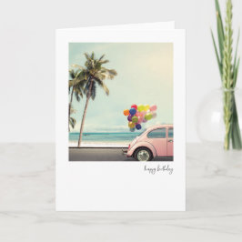 Retro Happy Birthday Card Dankeskarte
