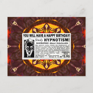 RETRO HAPPY BIRTHDAY GREETINGS POSTKARTE