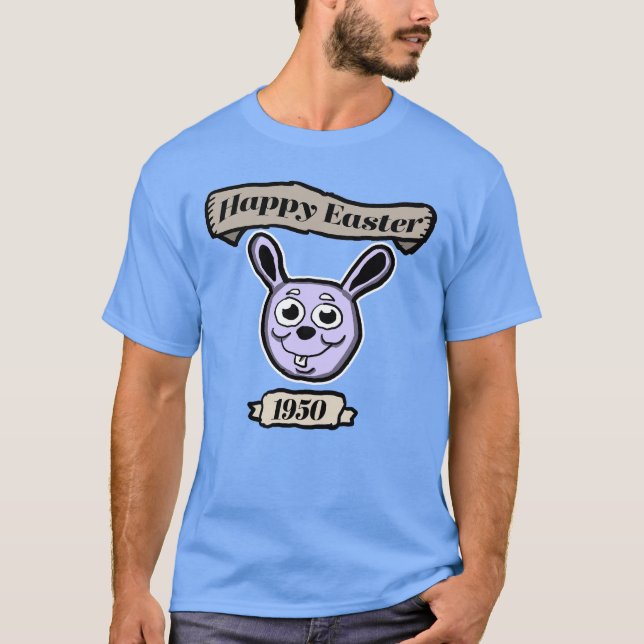 Retro Happy Easter 1950 T-Shirt (Vorderseite)