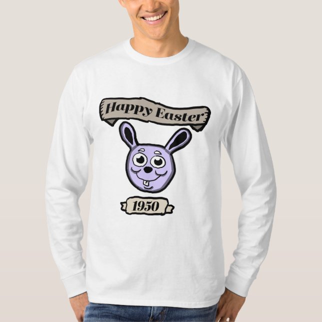 Retro Happy Easter 1950 T-Shirt (Vorderseite)