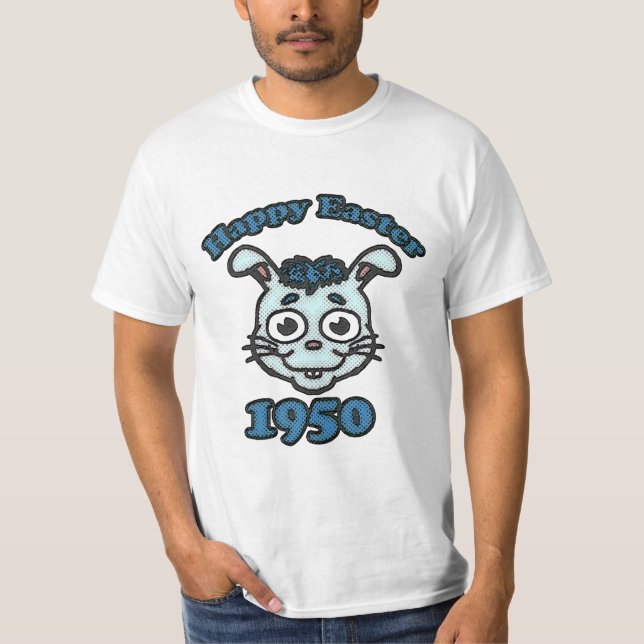 Retro Happy Easter 1950 T-Shirt (Vorderseite)