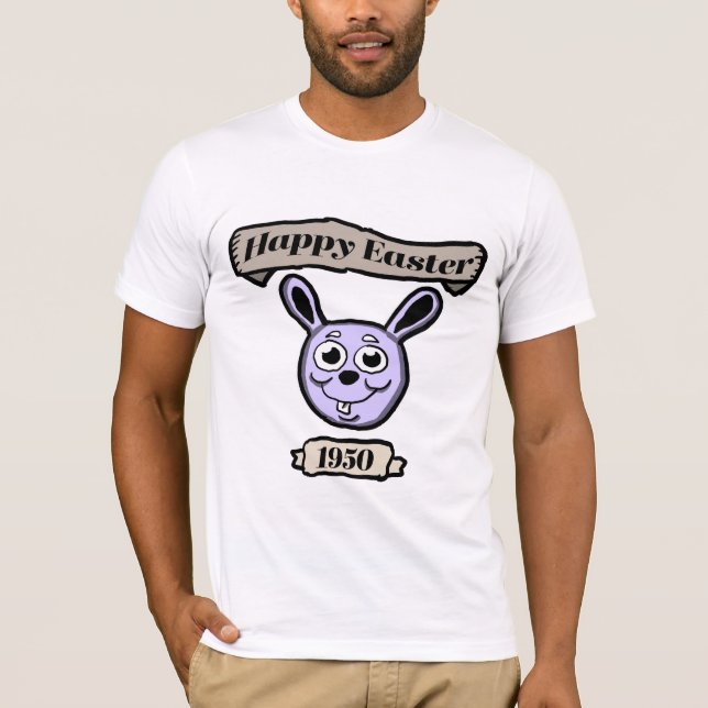 Retro Happy Easter 1950 T-Shirt (Vorderseite)