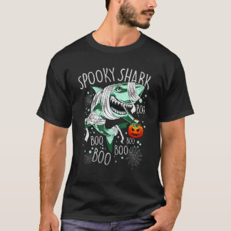 Retro Happy Halloween-Hai-Mumien-Kostüm Herren Jun T-Shirt