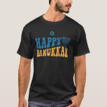 Retro Happy Hanukkah Chanukah Jüdische Kinder Männ T-Shirt<br><div class="desc">Retro Happy Hanukkah Chanukah Jüdische Kinder Männer Frauen</div>