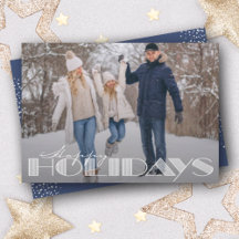 Retro Happy Holidays Typografie Weihnachtsfeiertag