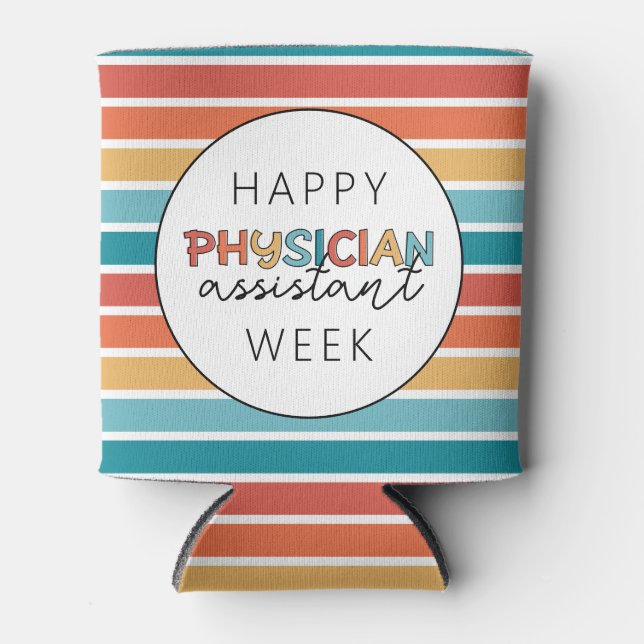Retro Happy Physician Assistant Week Dosenkühler (Vorderseite)