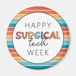 Retro Happy Surgical Tech Week Magnet