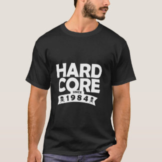 Retro Hard Core Seit 1984 Grafischer T-Shirt 80er 