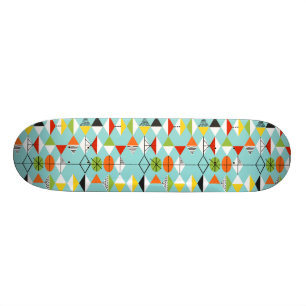 Retro Harlekin-Muster-Skateboard Skateboard