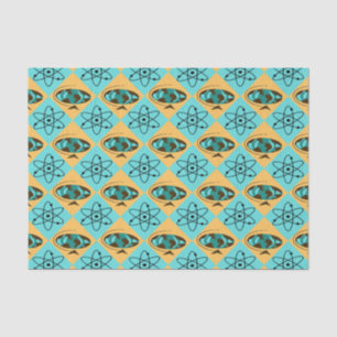 Retro Harlequin Globe Trotter Tissue Paper Seidenpapier