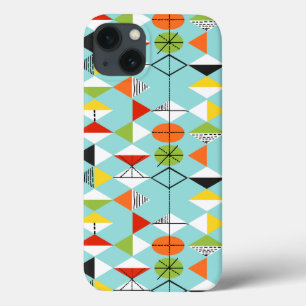 Retro Harlequin Motif iPhone 6/6S Coque