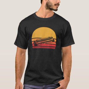 Retro Harmonica Free Reed Wind Französisch Harfe T T-Shirt