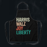 Retro Harris Waltz 2024 Harris Walz Joy Liberty Schürze<br><div class="desc">Retro Harris Walz Waltz 2024 Harris Walz Joy Liberty</div>