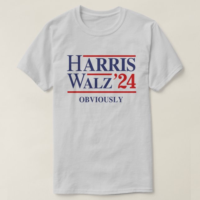 Retro Harris Walz '24 - offensichtlich T-Shirt (Design vorne)