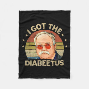 Retro Hat Den Diabeetus Lustige Diabetes Typ 1 2 Fleecedecke